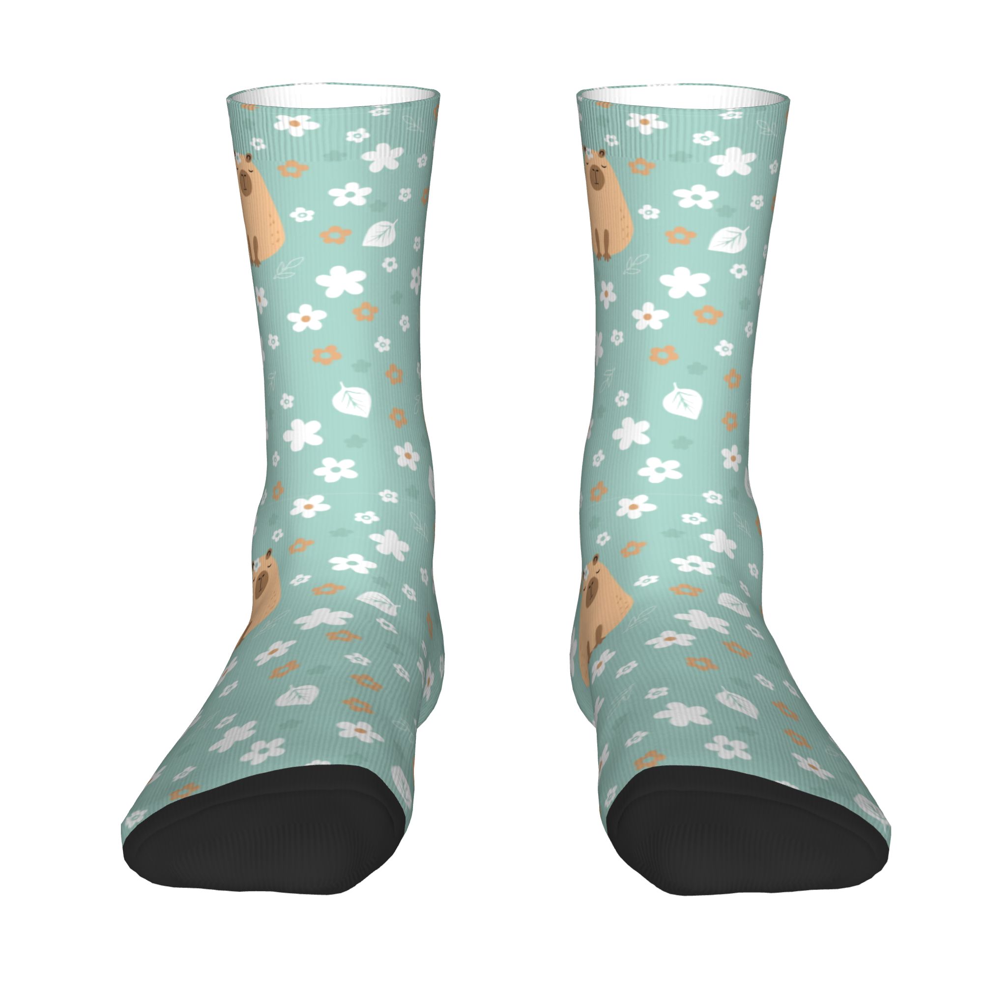 Dress Sock Men - Kaos Kaki Lucu Motif Kapibara dengan