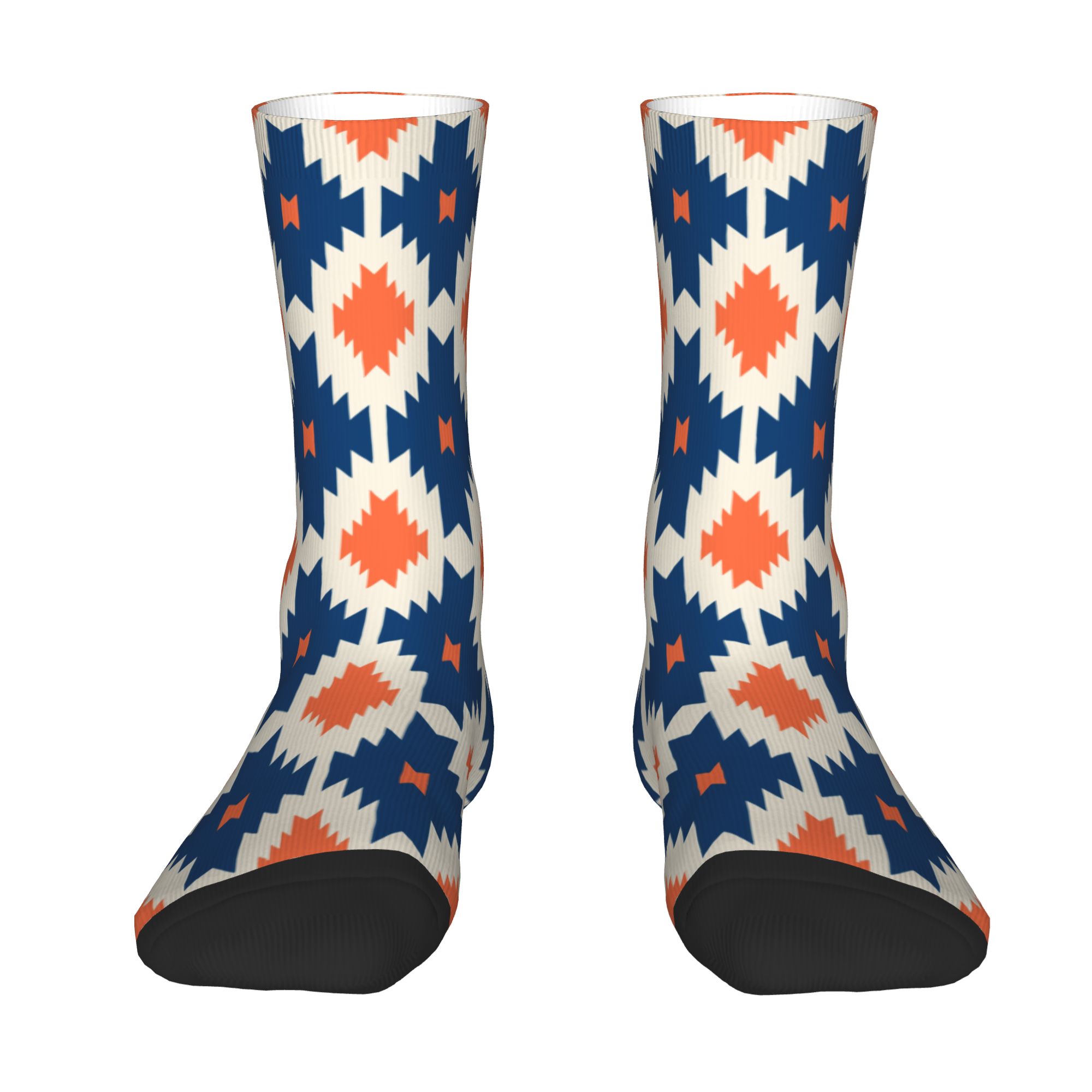 Dress Sock Men - Kaus Kaki Pria dengan Motif Aztec