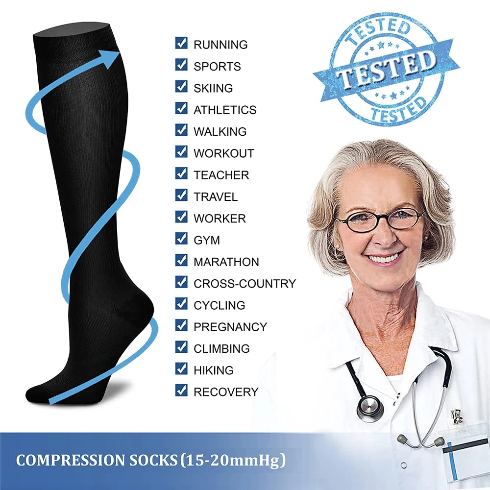 1 Pasang Kaus Kaki Kompresi un - Compression Sock Medical ulasan dan harga