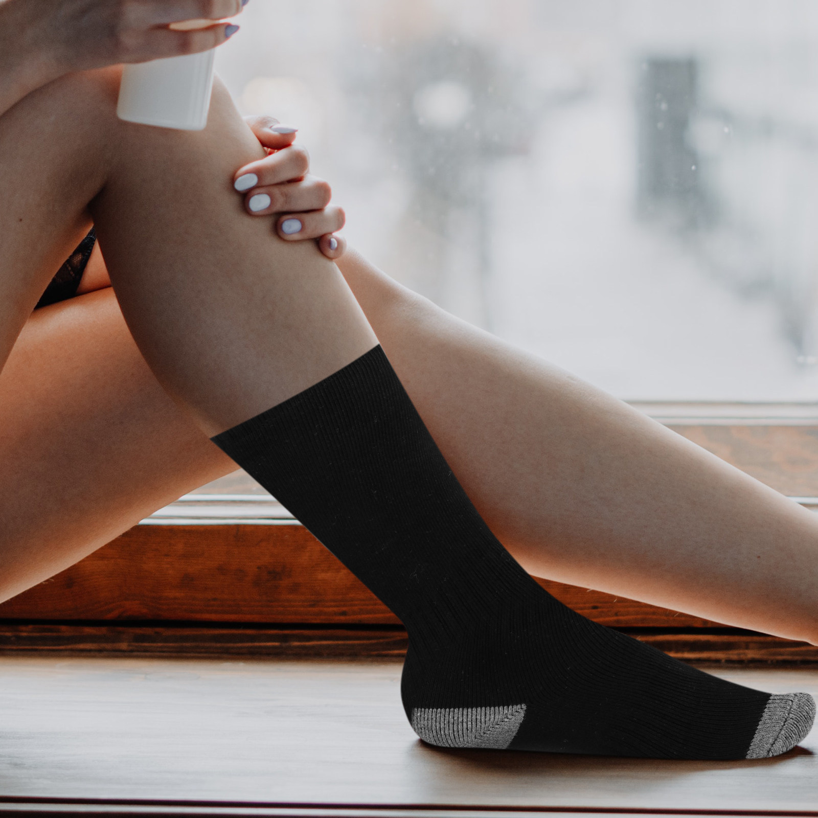 1 Set Kaus Kaki Penghangat USB - Thermal Sock Winter ulasan dan harga